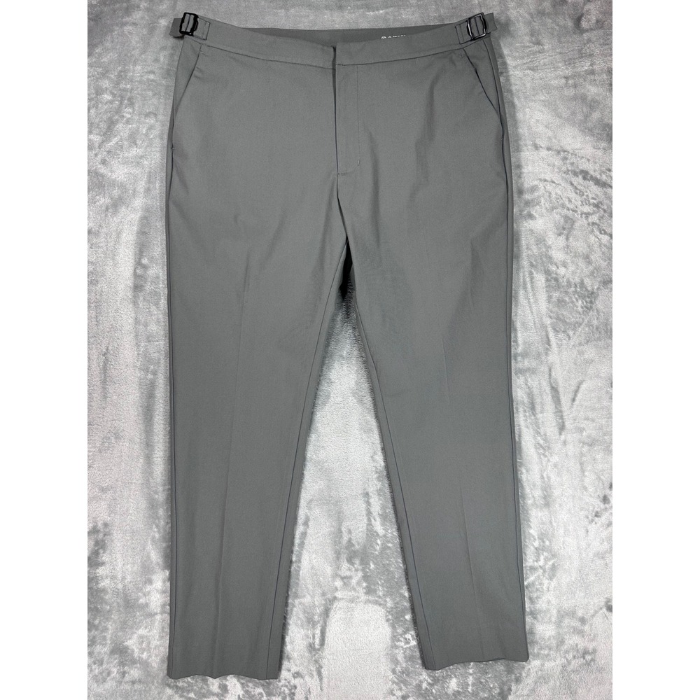 G/FORE Mens Gray Golf Pants Adjustable Waist Performance Trousers 35/28